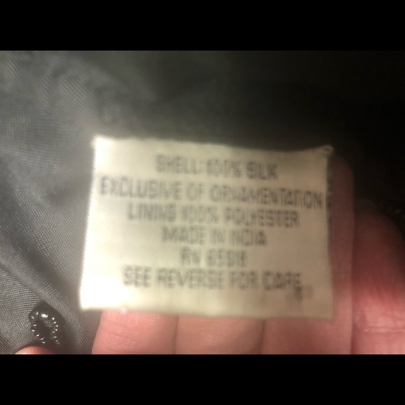 Size S June’s House of Fashion beaded silk top - Picture 7 of 12